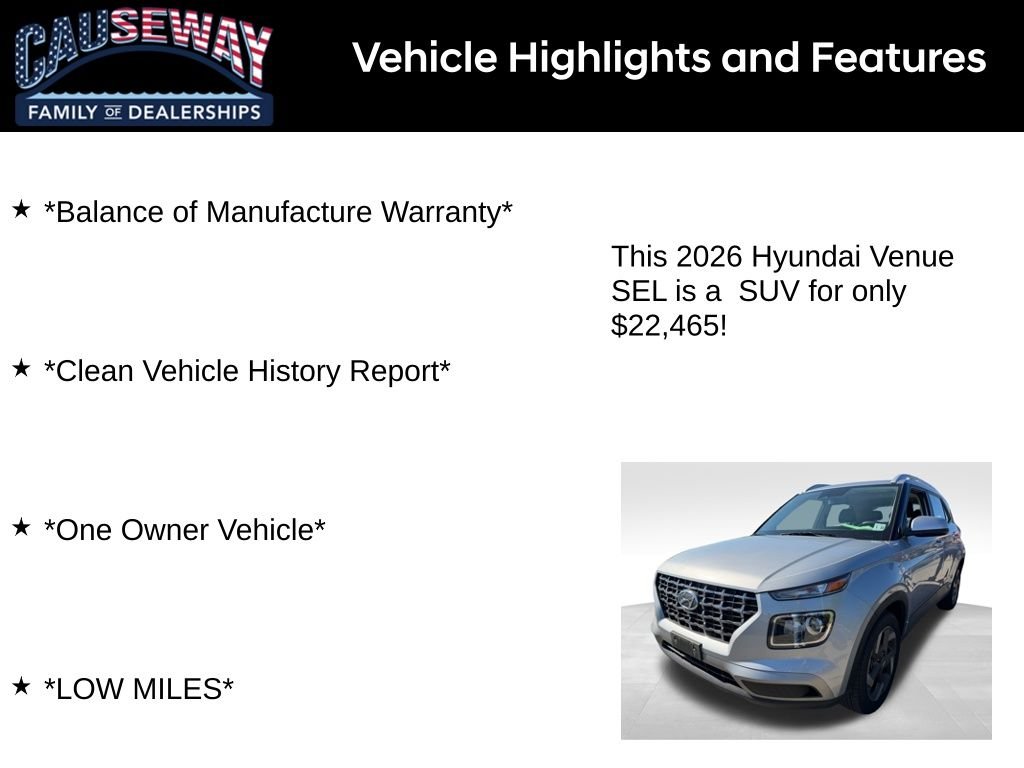 Used 2026 Shimmering Silver Hyundai SEL image 2
