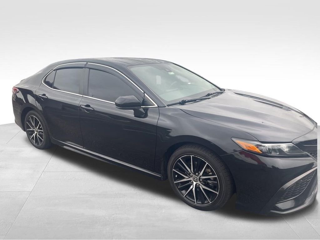 Used 2021 Black Toyota SE image 2