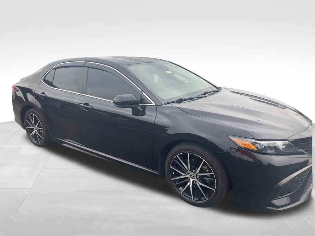 Used 2021 Black Toyota SE image 2