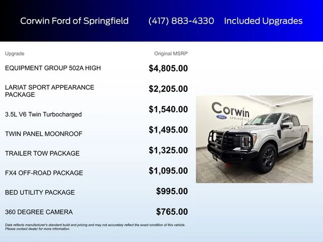 Certified Used 2023 Iconic Silver Metallic Ford Lariat image 6