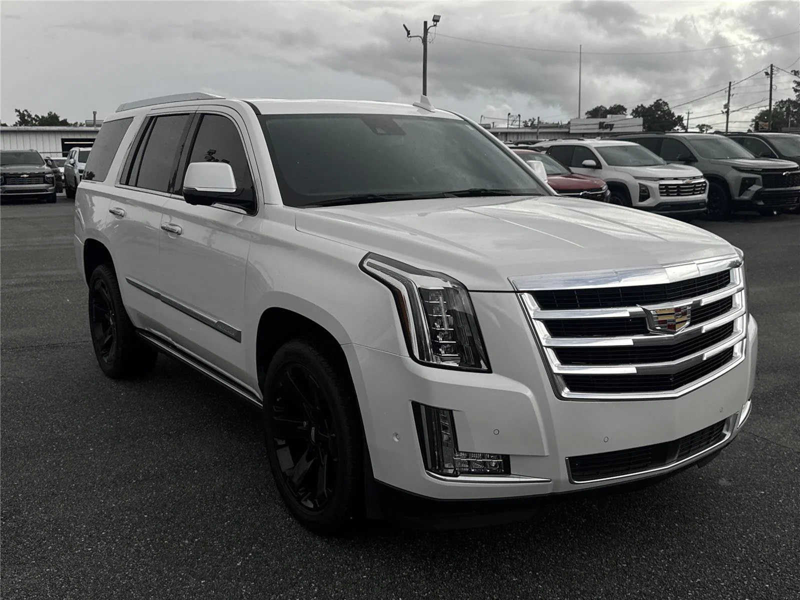 Used 2020 CRYSTAL WHITE TRICOAT Cadillac Premium Luxury image 2