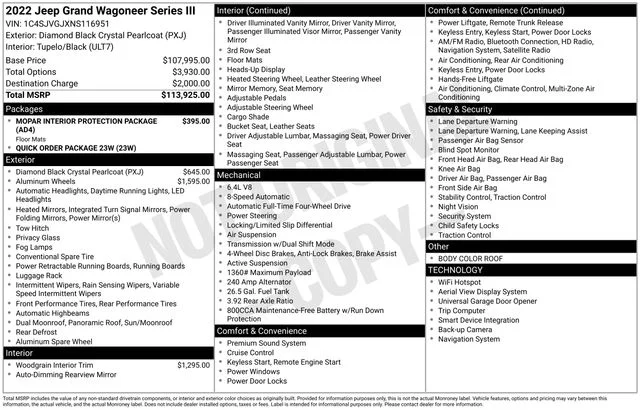 Used 2022 Black Jeep Series III image 4