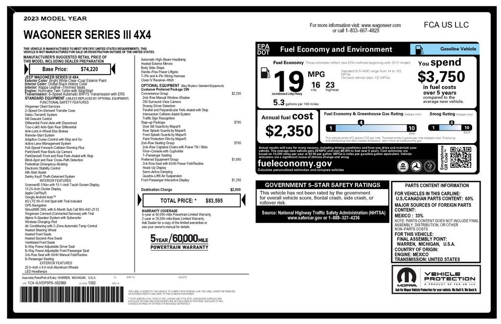 Used 2023 White Jeep Series III image 4