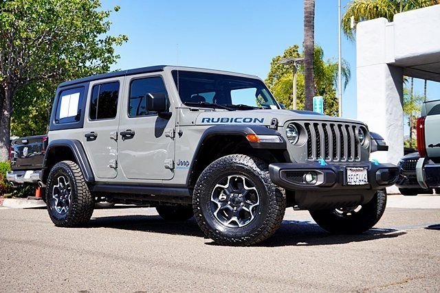 Certified Used 2023 Gray Jeep Rubicon 4xe image 1