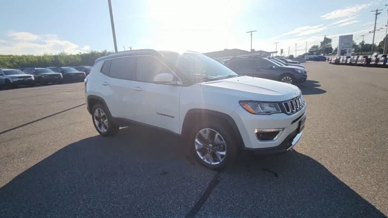 Used 2021 Pearl White Tri-Coat Jeep Limited image 2