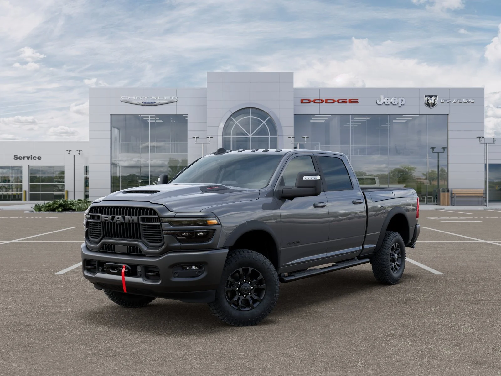 New 2026 Ceramic Gray Clear-Coat Exterior Paint RAM Power Wagon image 28