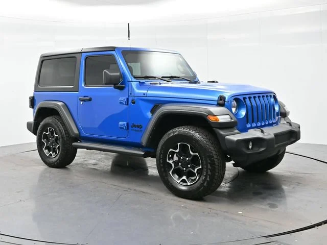 Used 2021 Hydro Blue Pearlc Jeep Sport S image 1