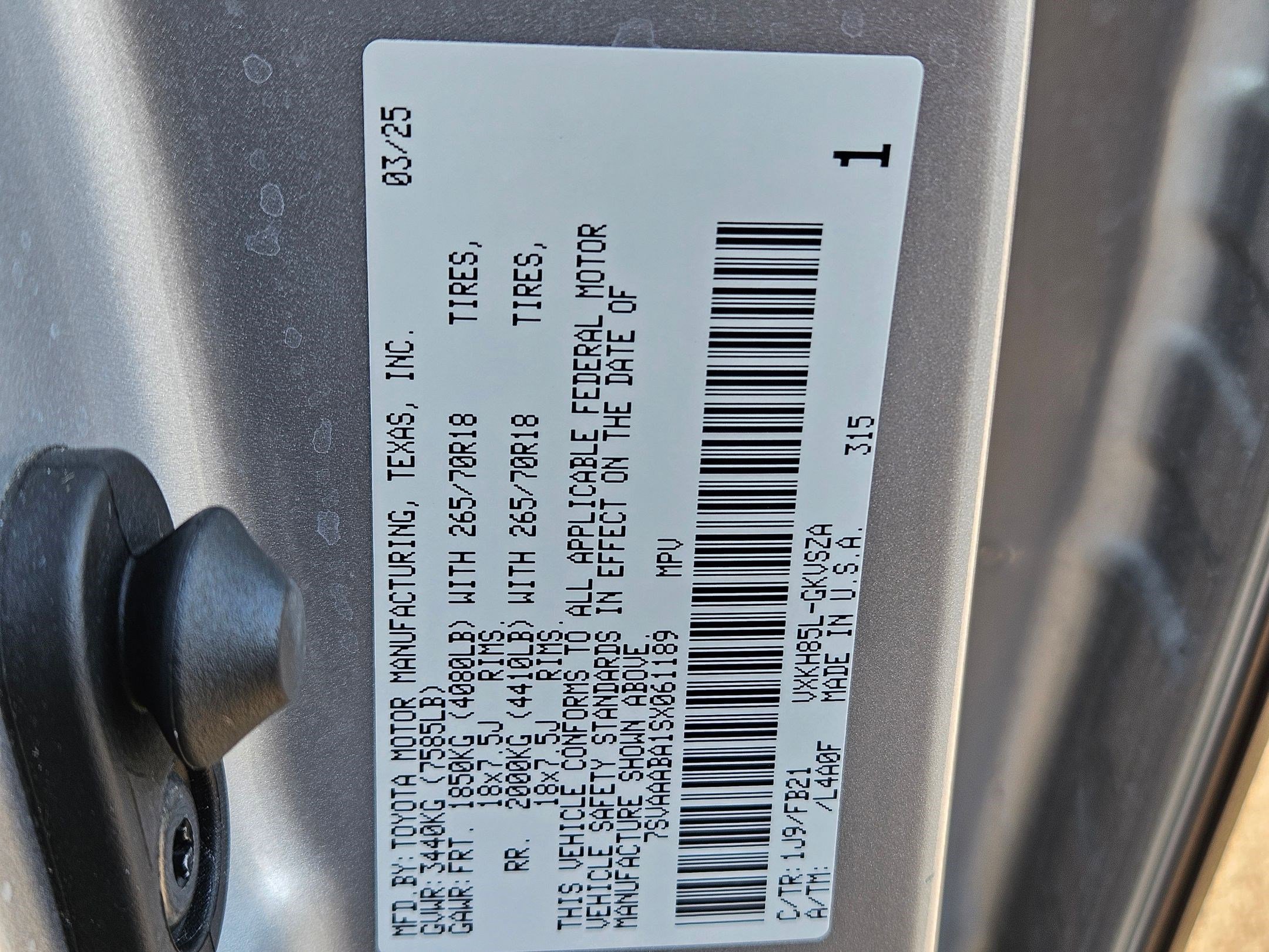 Used 2025 Celestial Silver Metallic Toyota SR5 image 45