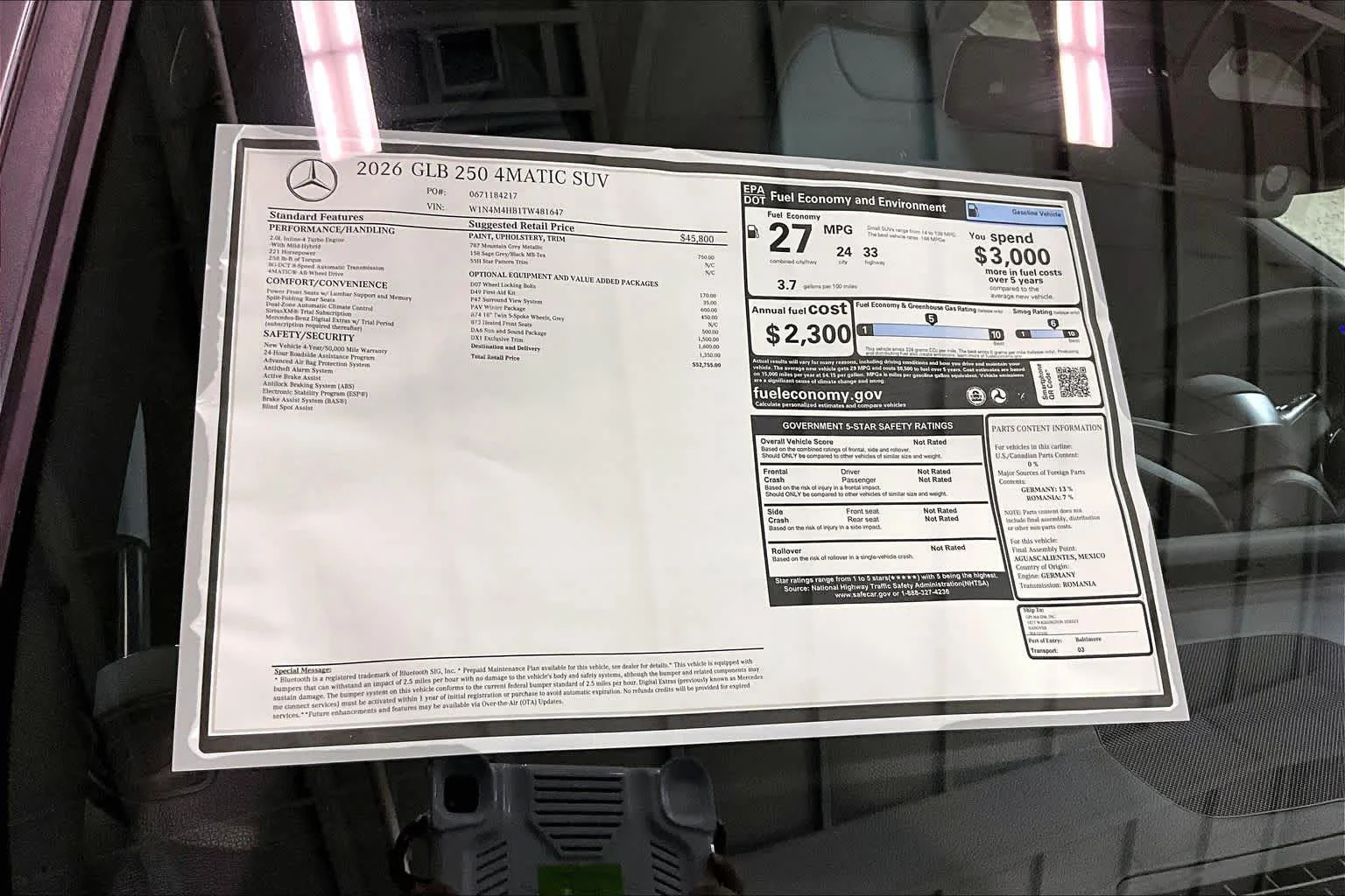 New 2026 Mountain Grey Metallic Mercedes-Benz GLB 250 image 19