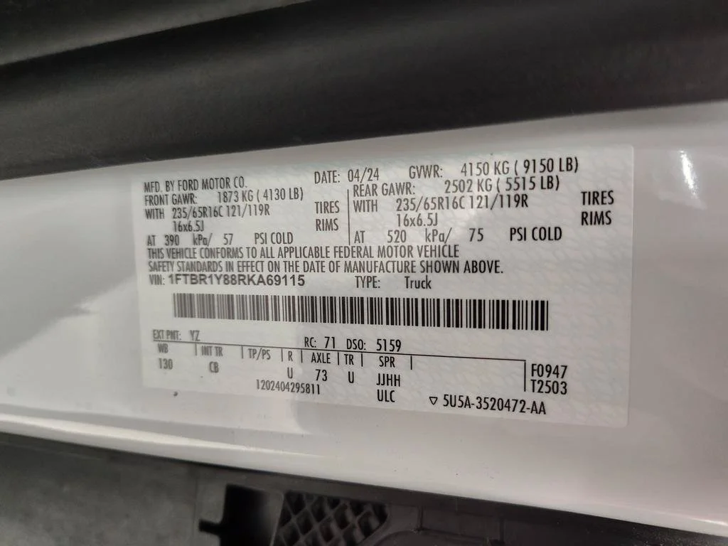 Used 2024 White Ford Base image 27