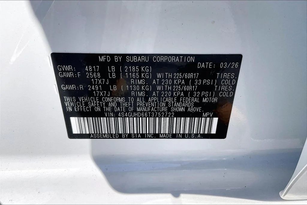 Used 2026 White Subaru Premium image 17