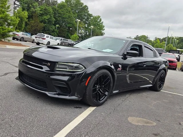 Used 2021 Black Dodge R/T Scat Pack Widebody image 3