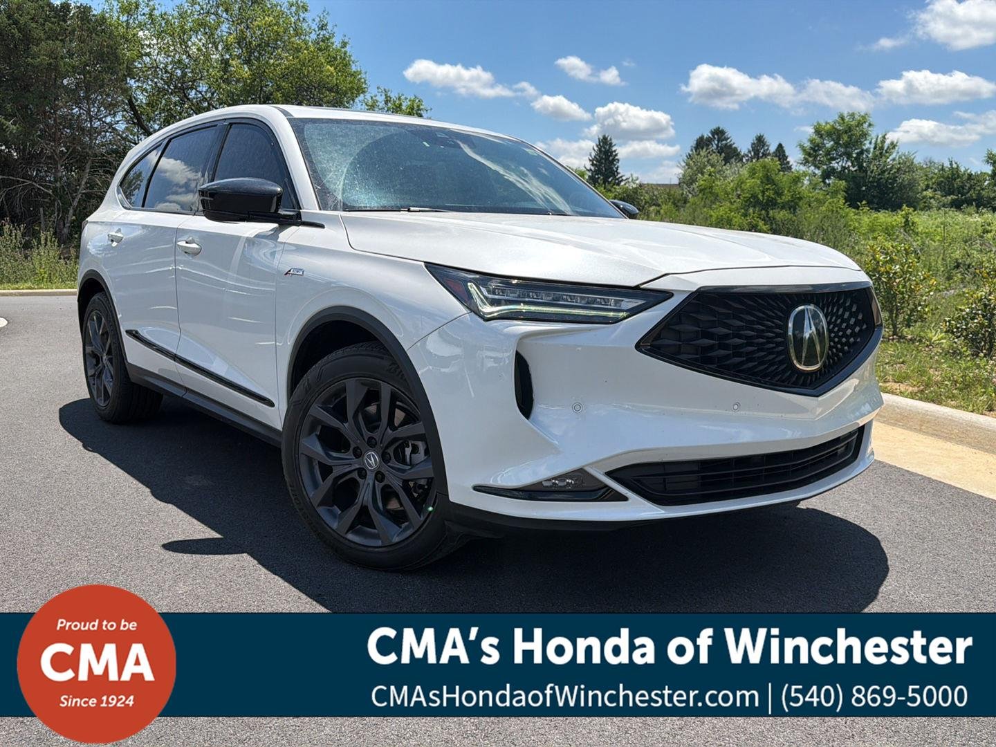 Used 2023 Platinum White Pearl Acura SH-AWD w/A-SPEC image 1