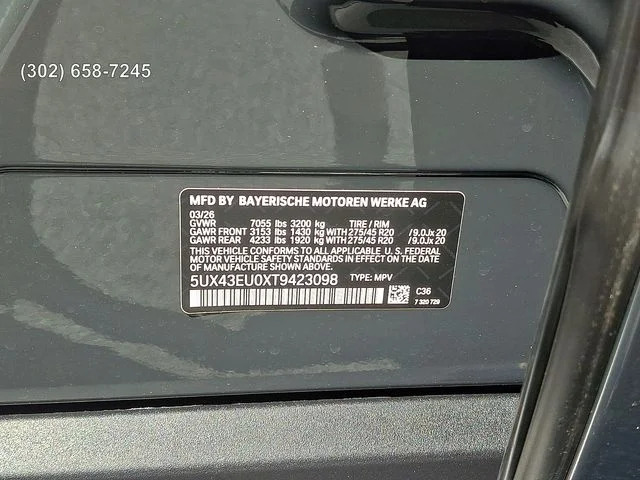 New 2026 Dravit Grey Metallic BMW xDrive50e image 20