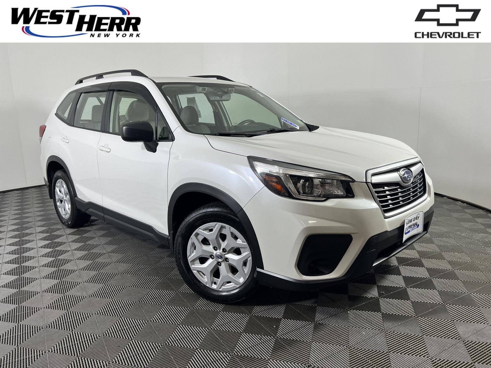 Used 2020 Crystal White Pearl Subaru Base image 1