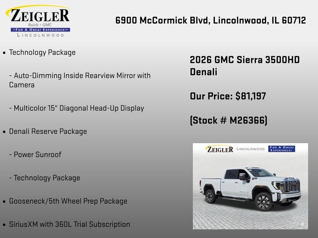 New 2026 Glacier White Tricoat GMC Denali image 6