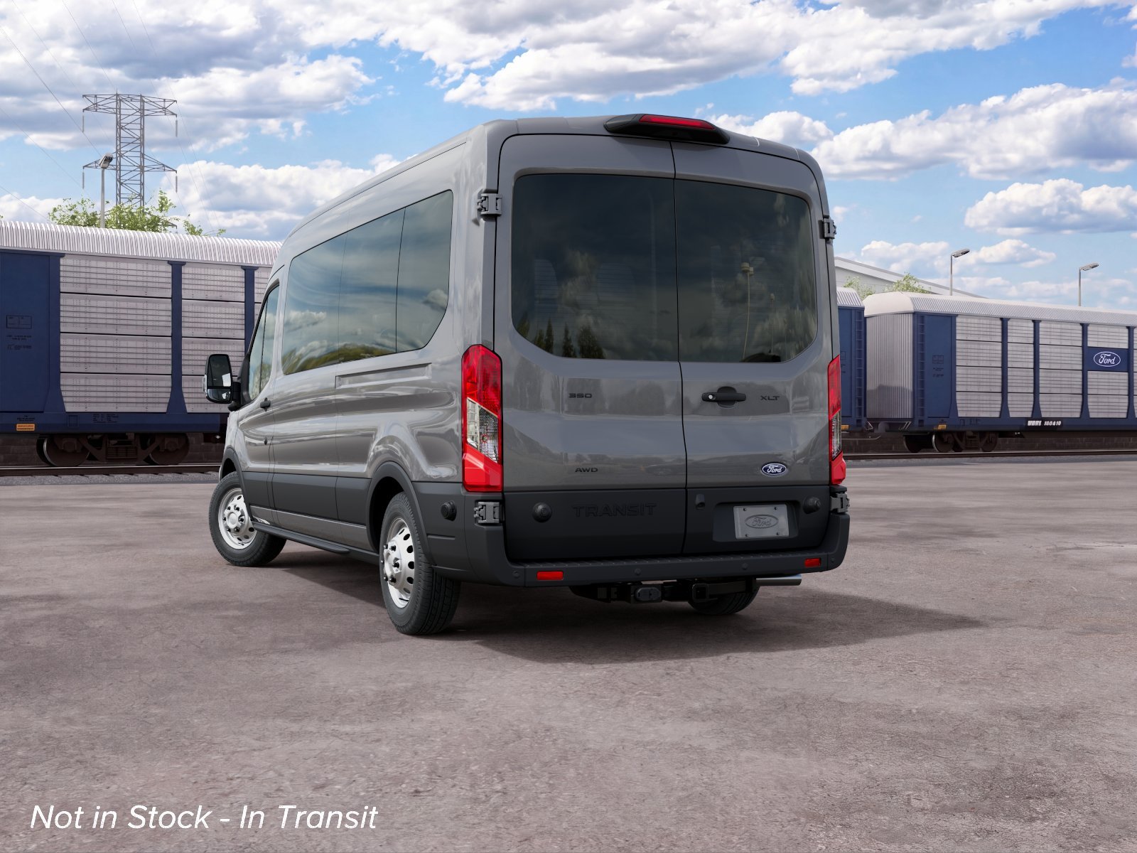 New 2027 Carbonized Gray Metallic Ford Passenger Van XLT image 8