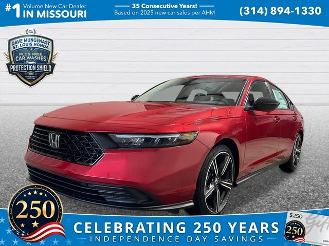 New 2026 Radiant Red Metallic Honda Sport image 1