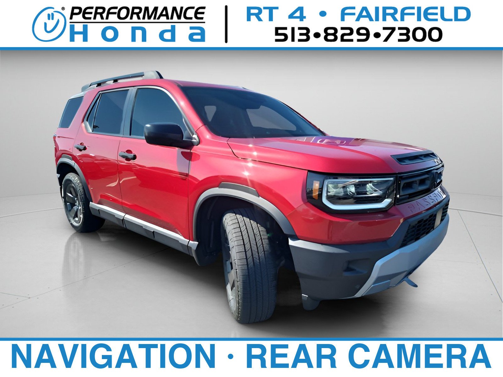 New 2026 Radiant Red Metallic II Honda RTL image 1