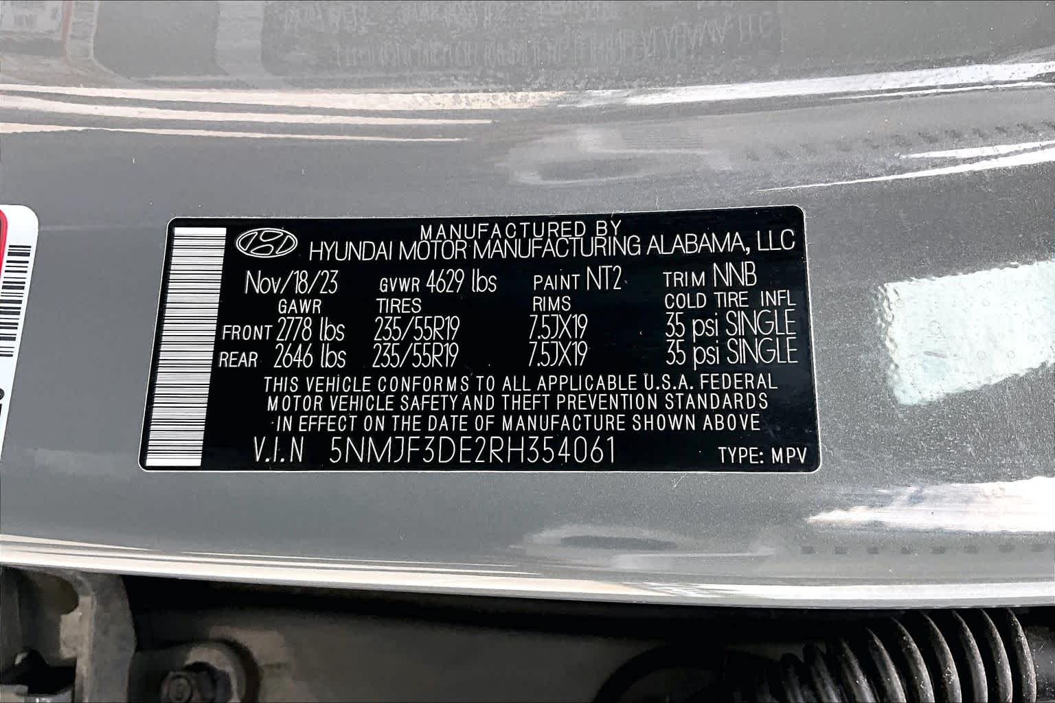 Used 2024 Hampton Gray Hyundai SEL image 36