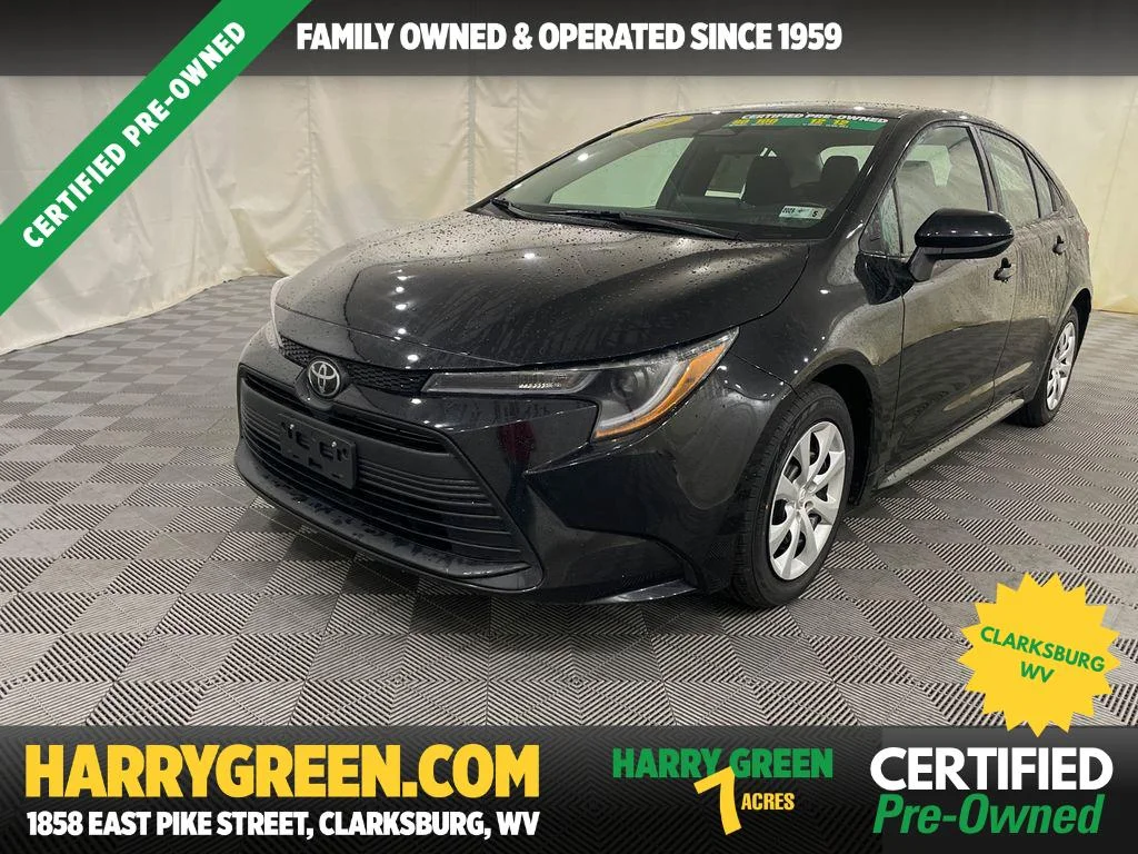 Certified Used 2024 Midnight Black Metallic Toyota LE image 1