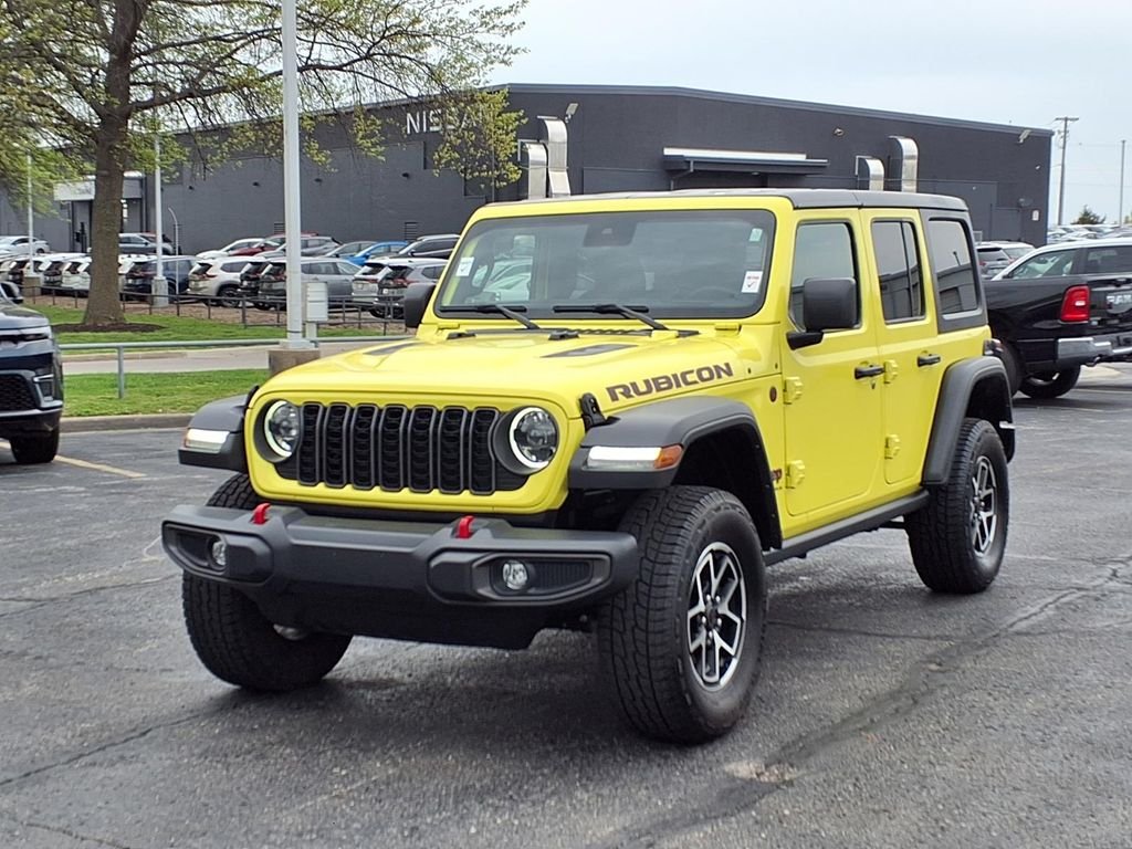 Used 2024 Jeep Wrangler 4-Door Rubicon with VIN 1C4PJXFG3RW243773 for sale in Kansas City