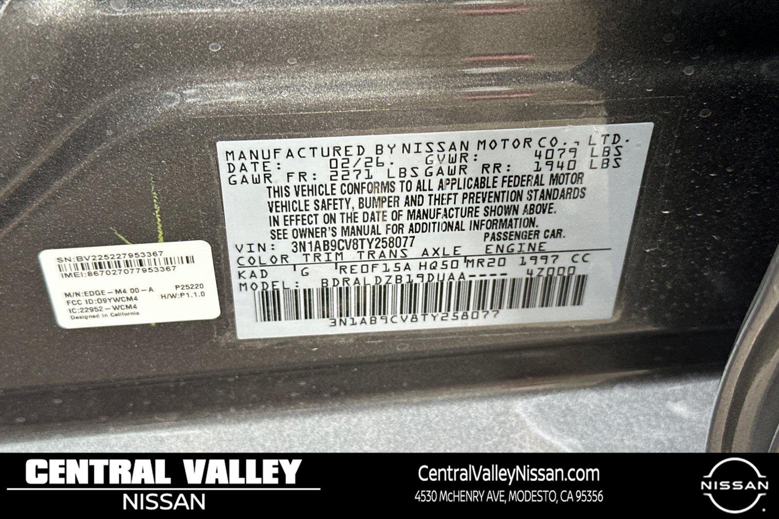 New 2026 Gun Metallic Nissan SV image 26