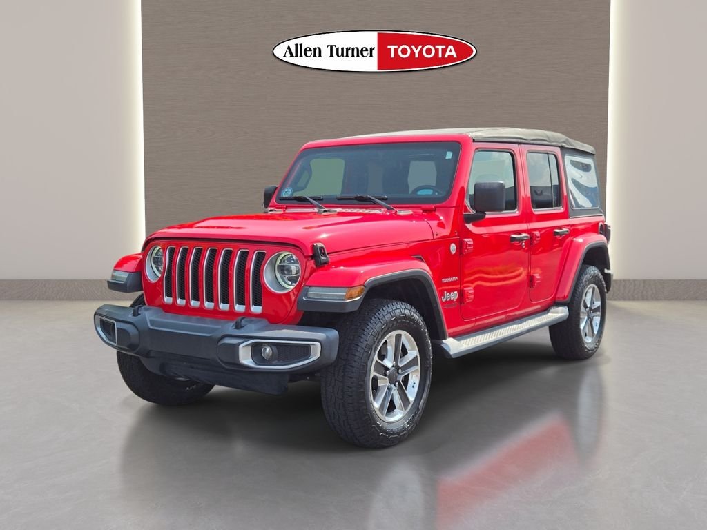 Used 2018 Red Jeep Unlimited Sahara image 3