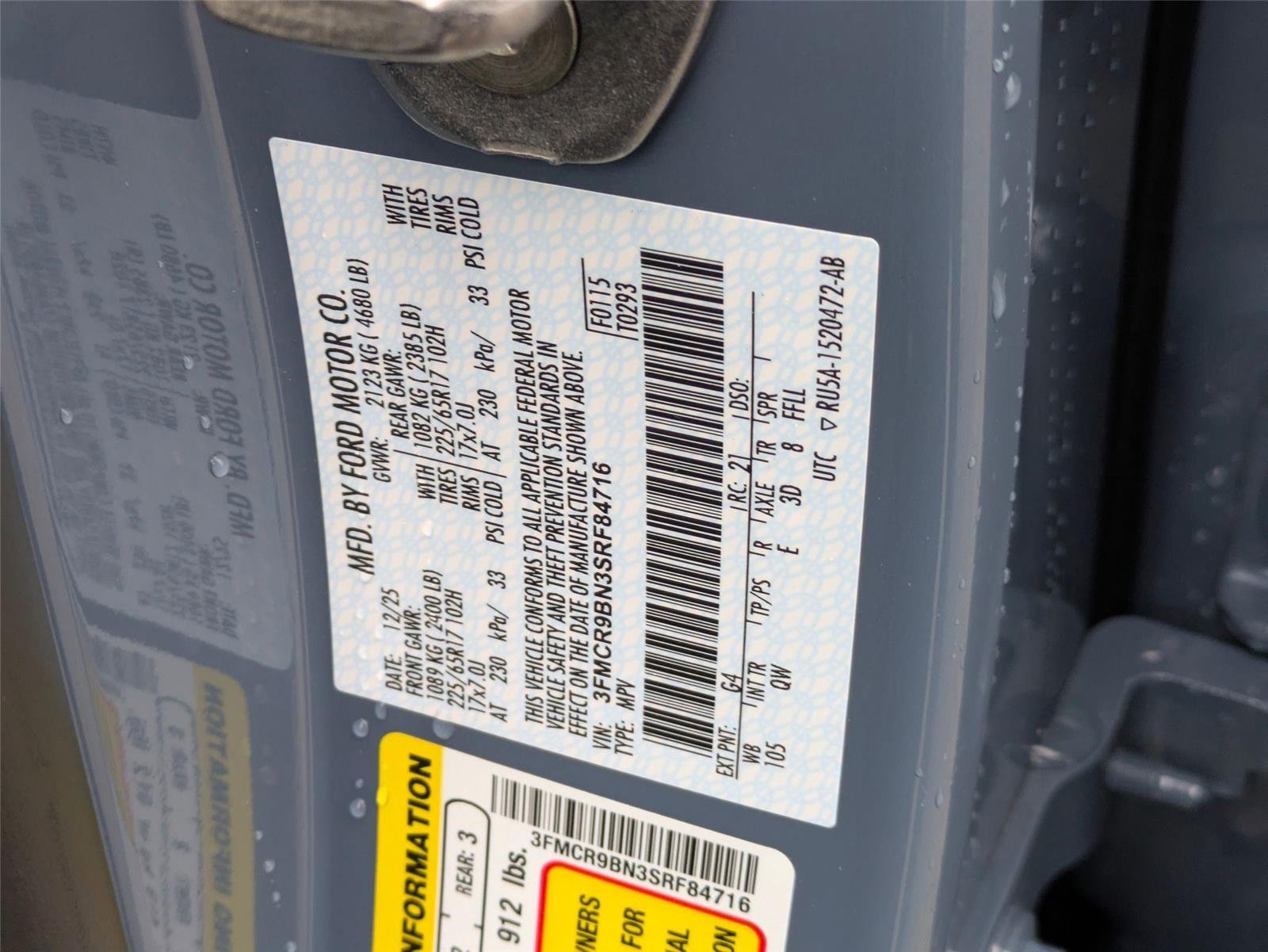 New 2025 Azure Gray Metallic Tri-Coat Ford Big Bend® image 34