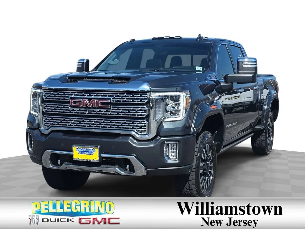 Hunter Metallic 2021 GMC Sierra 2500HD Denali Crew Cab 4WD Pickup Truck Four-Wheel Drive