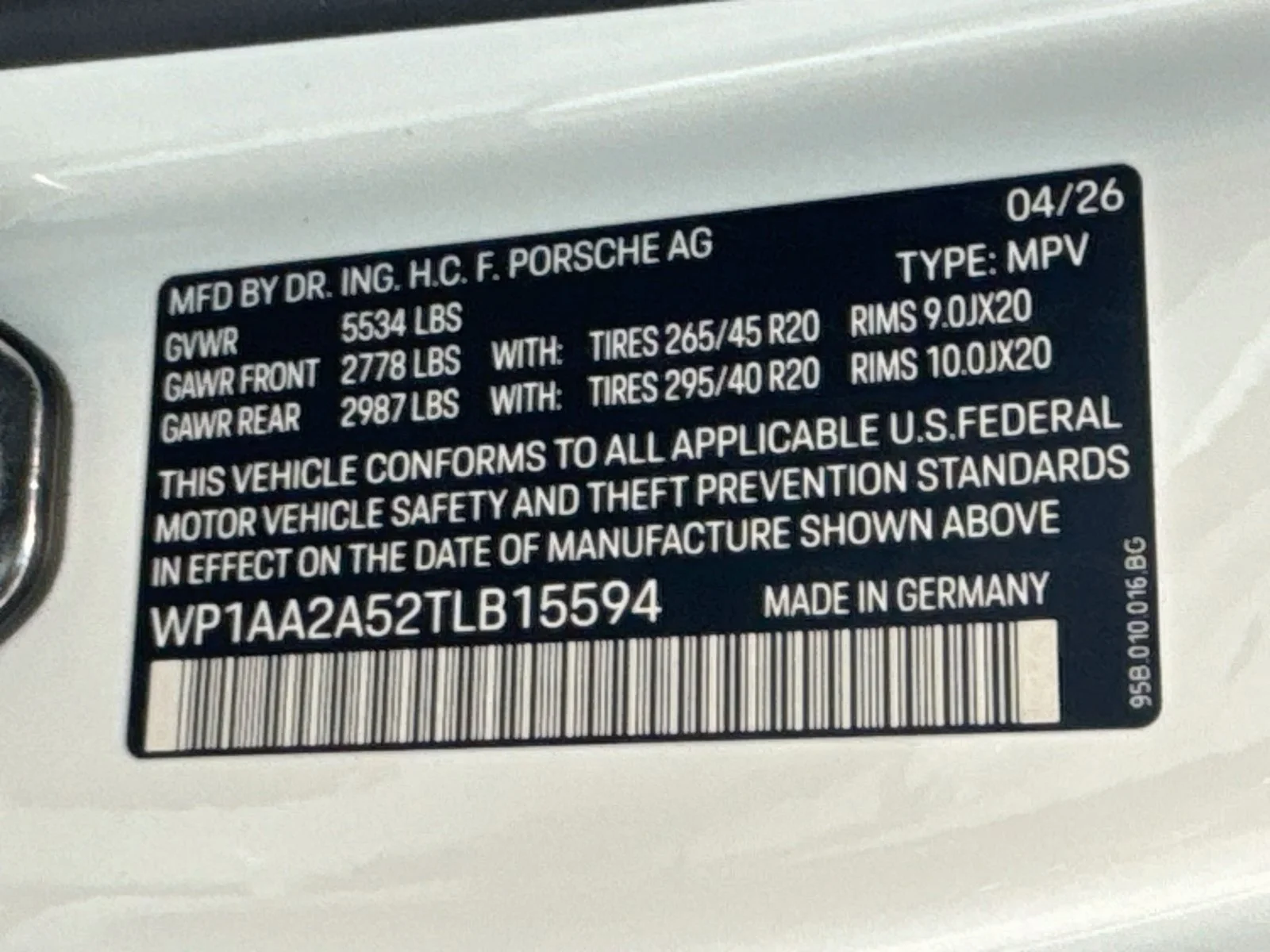 New 2026 White Porsche T image 26