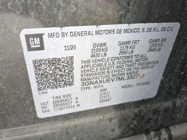 Used 2021 NIGHTFALL GRAY METALLIC Chevrolet LT image 33