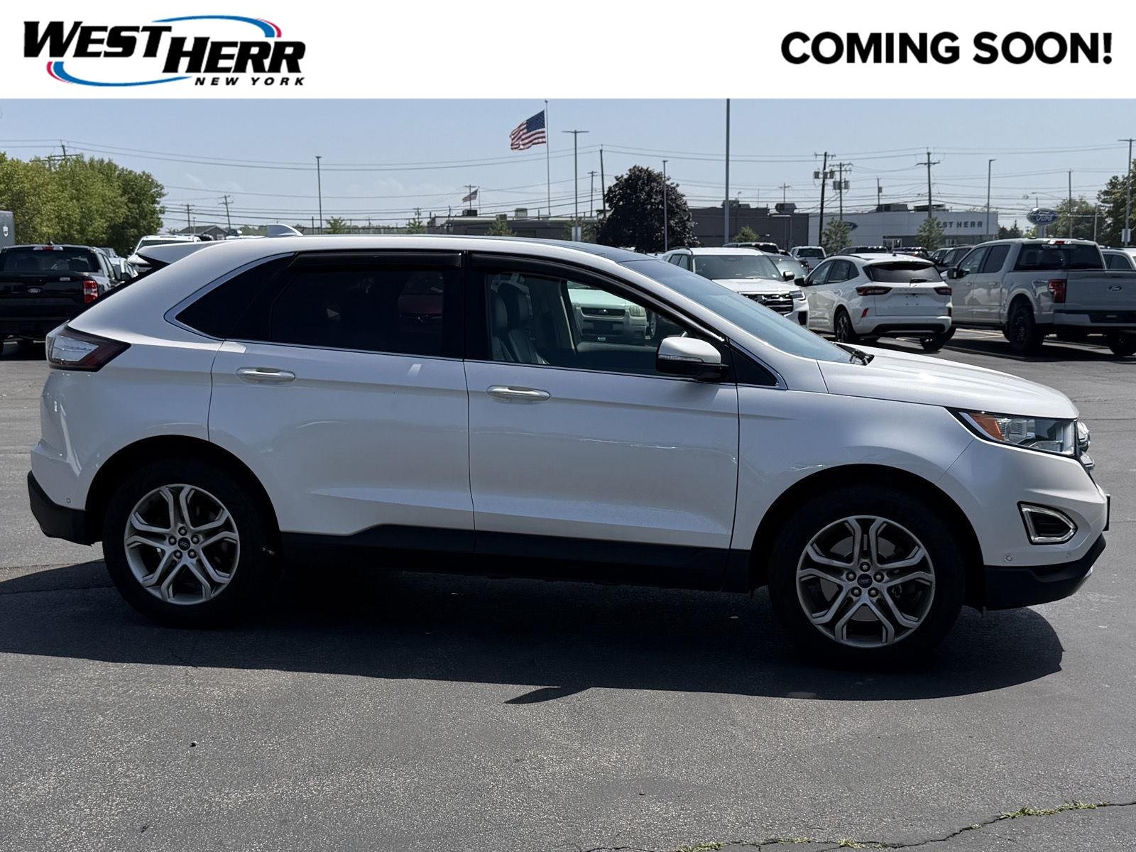 Used 2016 White Platinum Metallic Tri-Coat Ford Titanium image 1