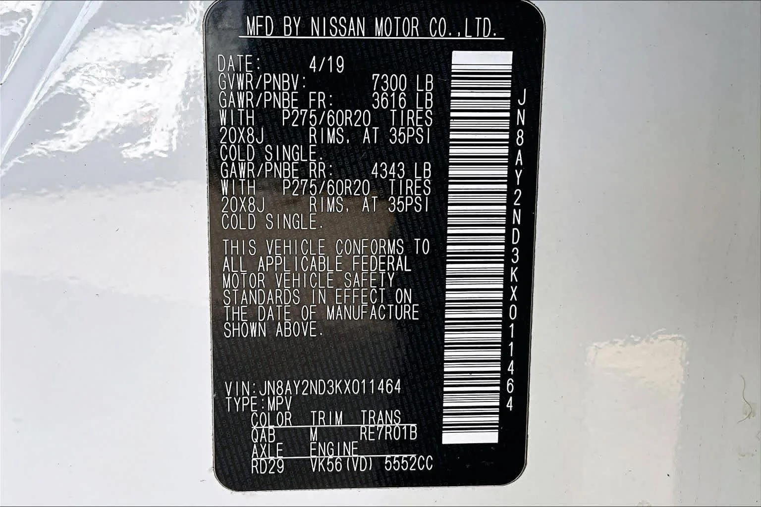 Used 2019 Pearl White Tricoat Nissan SL image 33