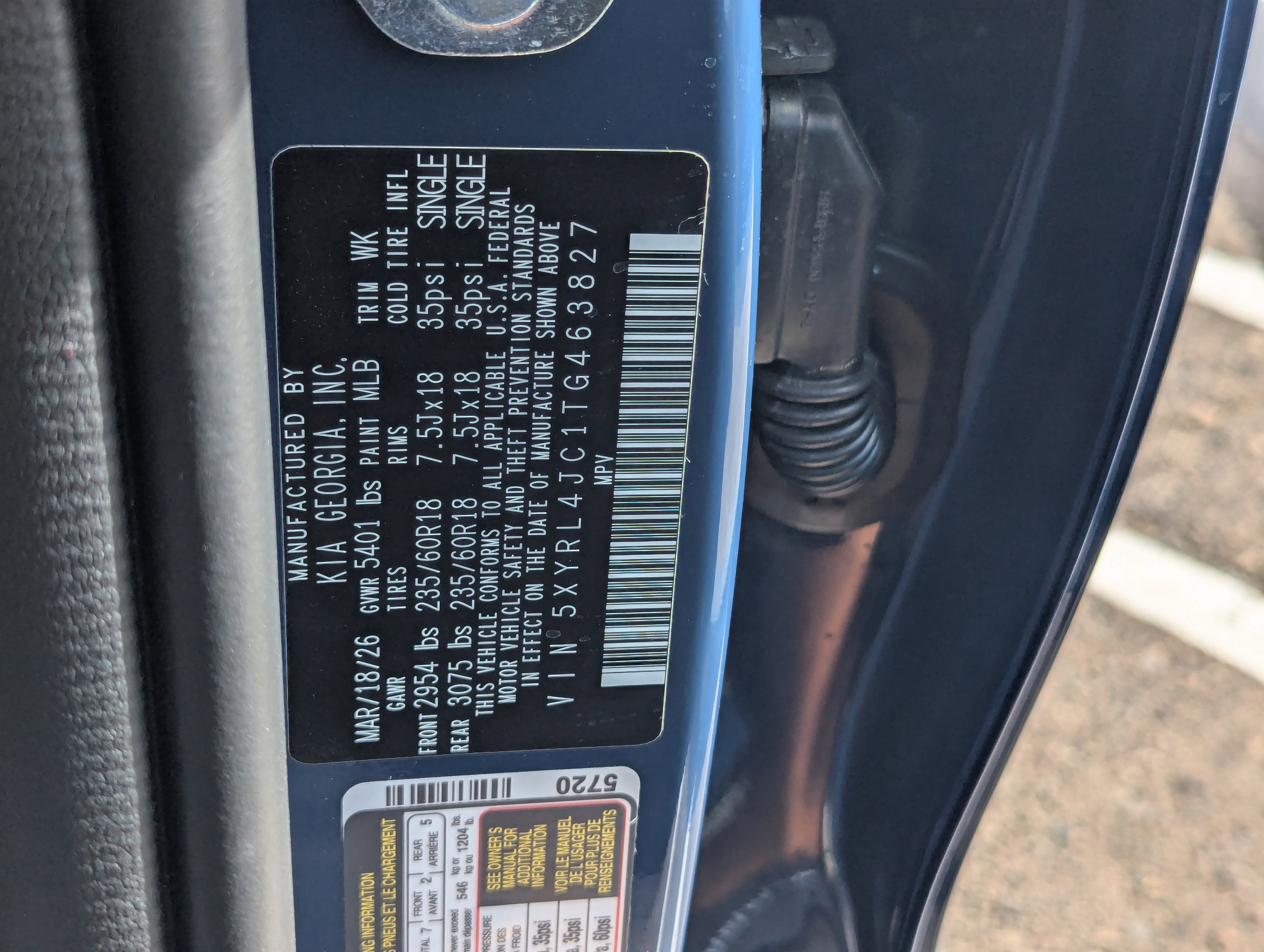 New 2026 Midnight Lake Blue Kia S image 32
