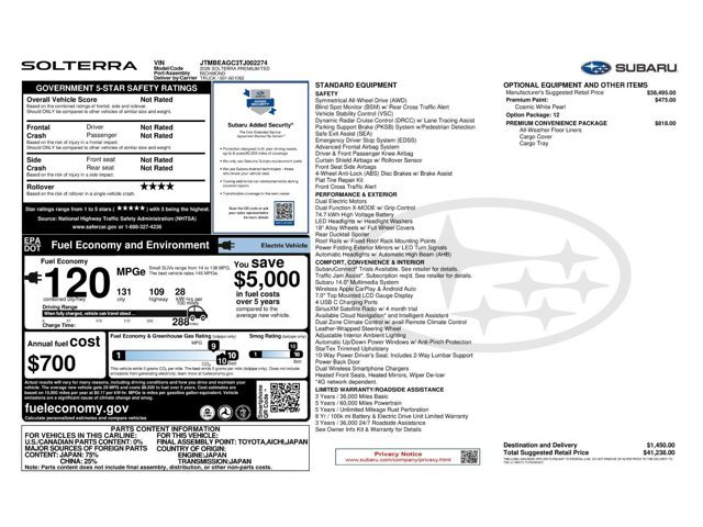 New 2026 COSMIC WHITE PEARL Subaru Premium image 11