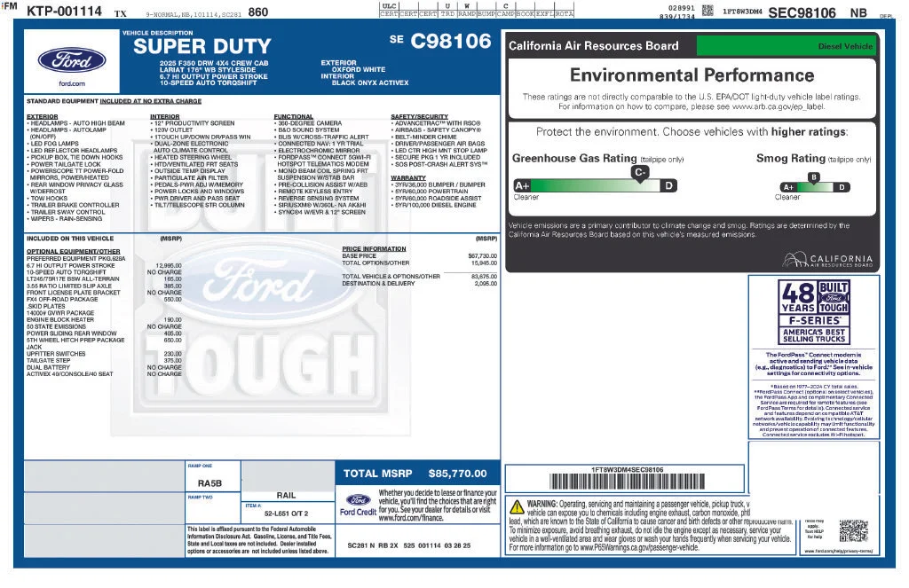 Used 2025 White Ford XL image 4