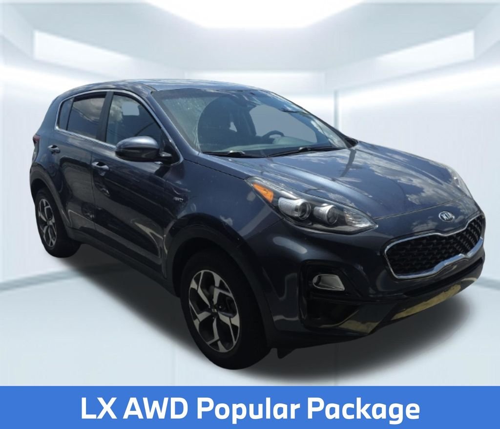 Used 2021 Blue Kia LX image 2