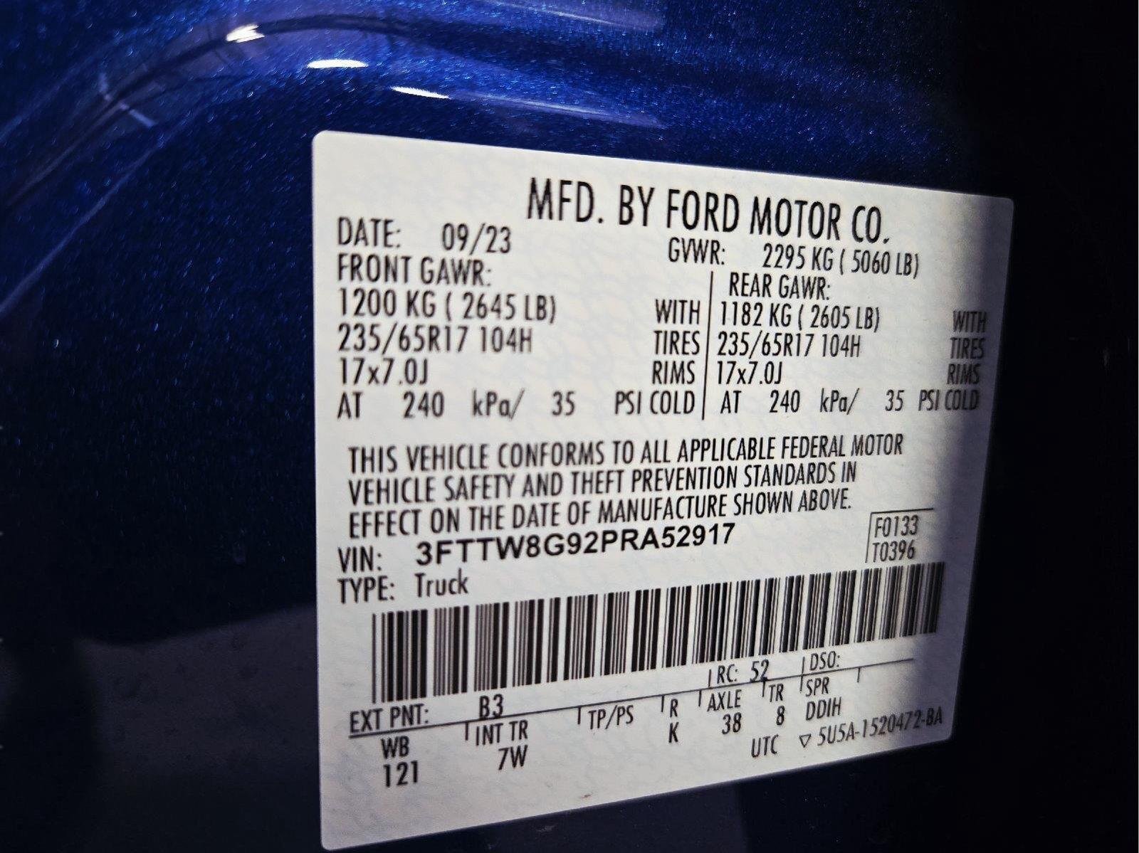 Used 2023 Atlas Blue Metallic Ford XLT image 61