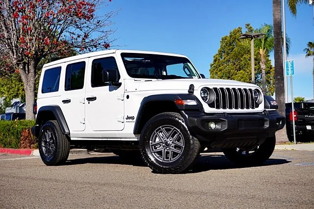 New 2026 Bright White Clear-Coat Exterior Paint Jeep Sport S image 1
