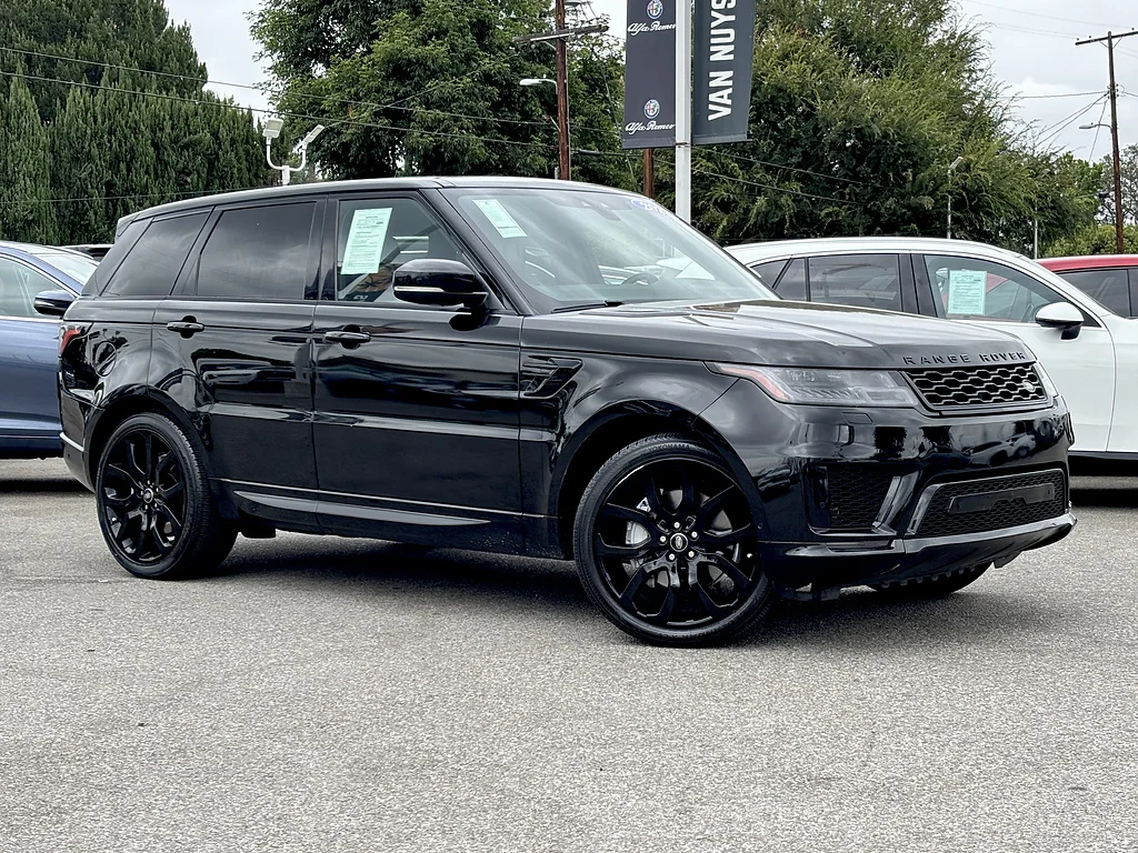 Used 2022 Santorini Black Metallic Land Rover HSE Silver Edition image 1