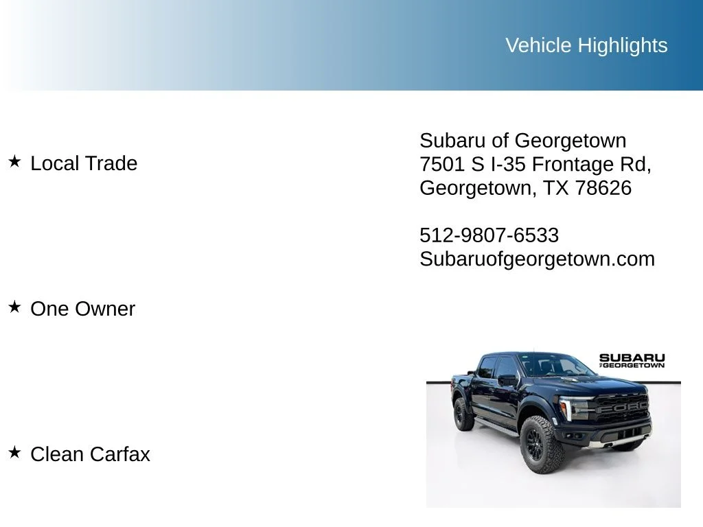 Used 2025 Black Ford Raptor image 9