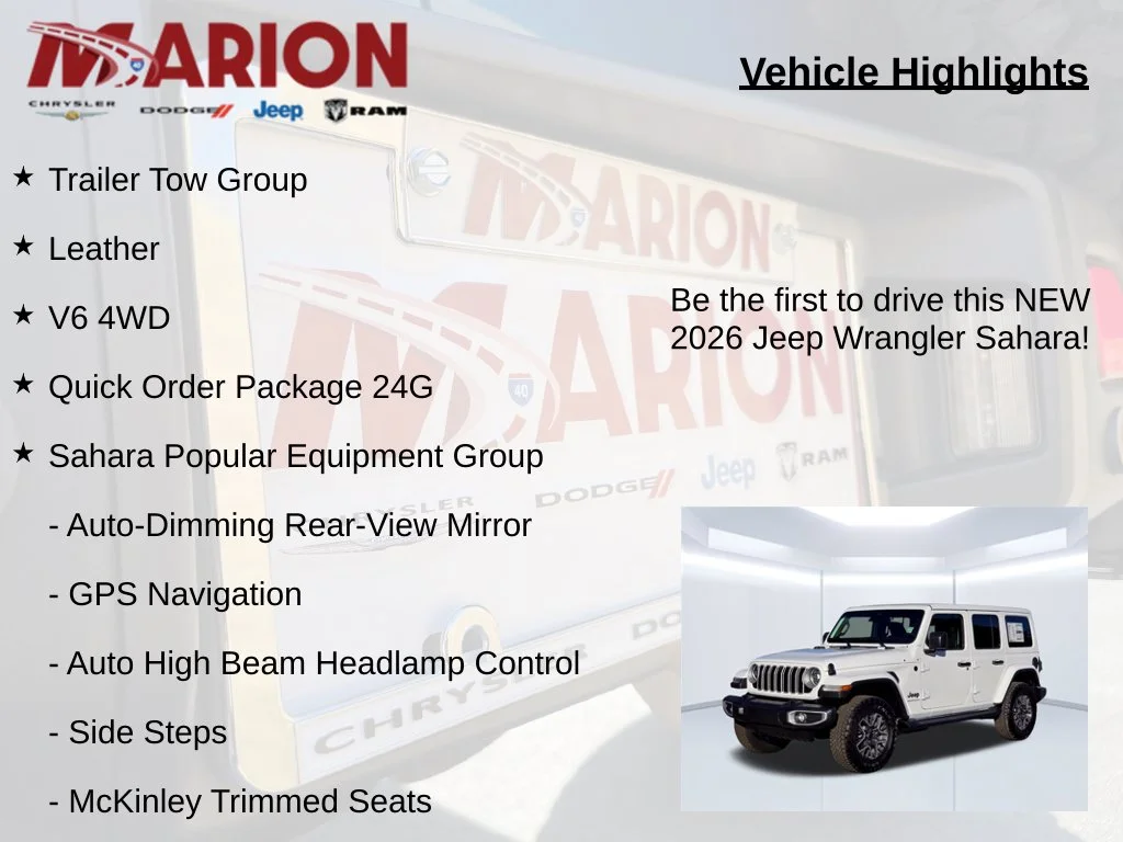 New 2026 White Jeep Sahara image 5
