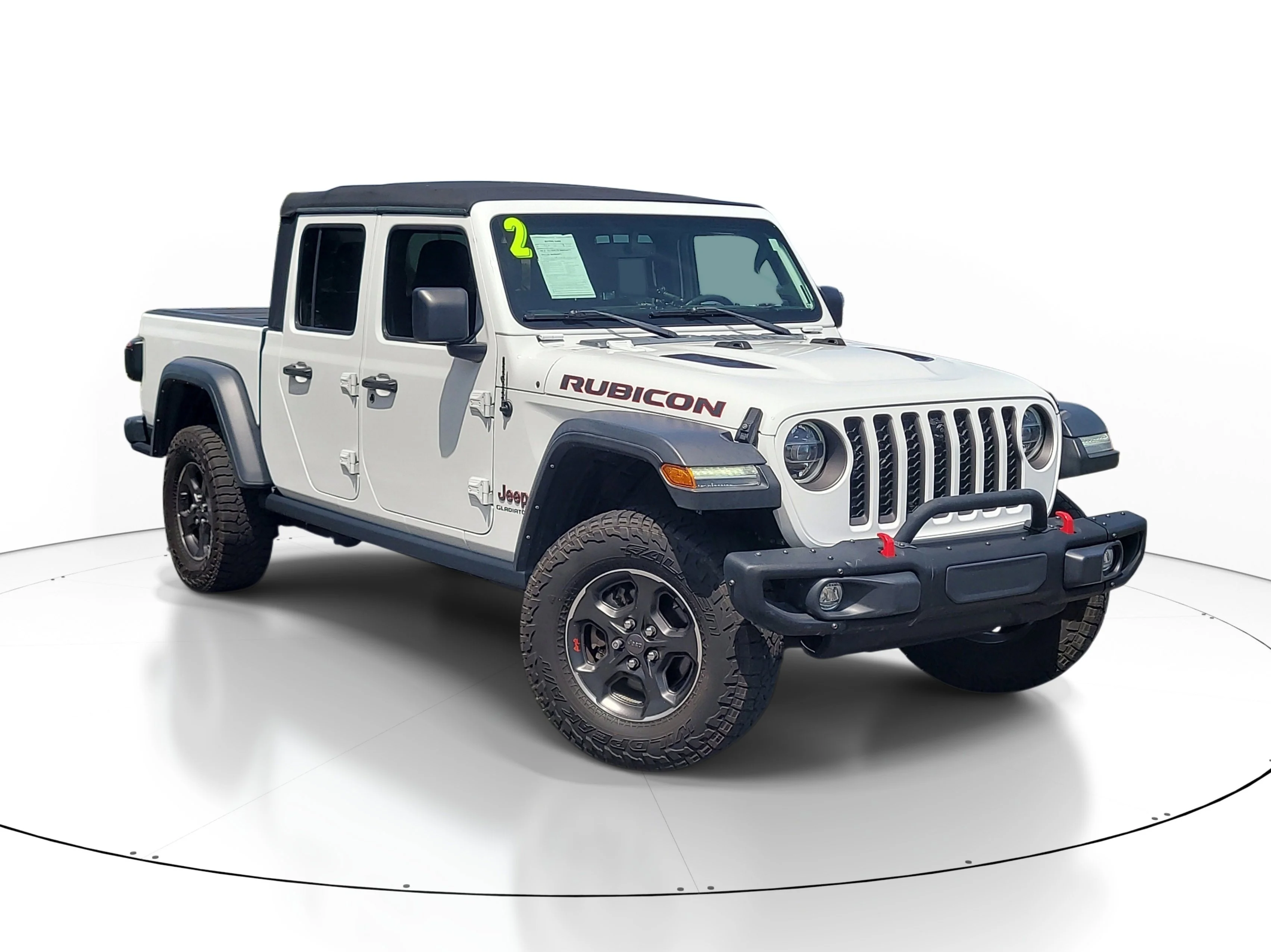 Used 2022 Bright White Clearcoat Jeep Rubicon image 1