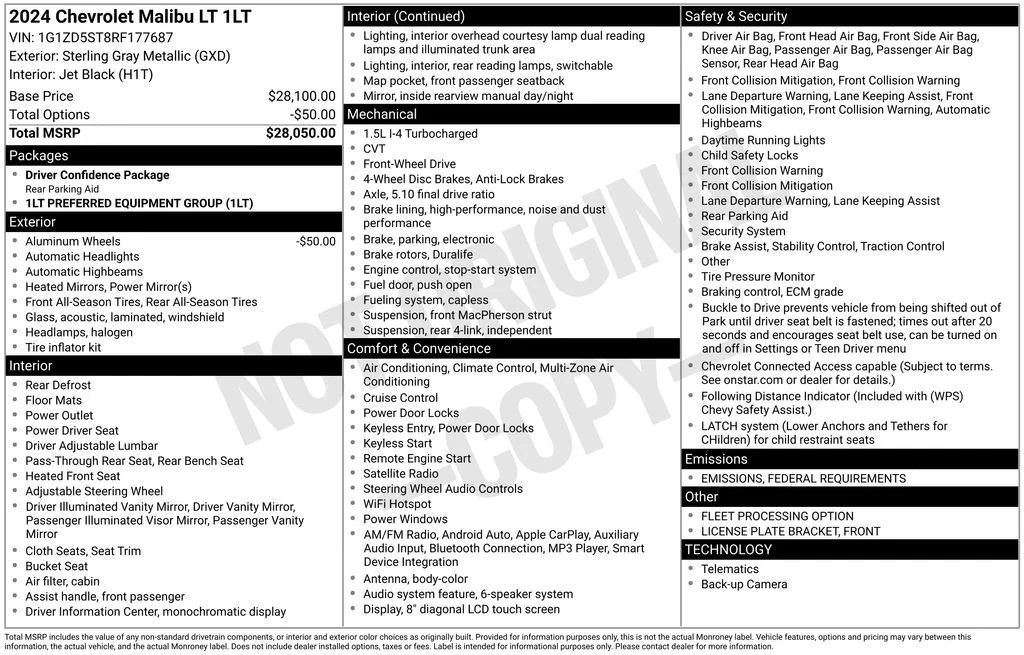 Used 2024 Gray Chevrolet LT image 17