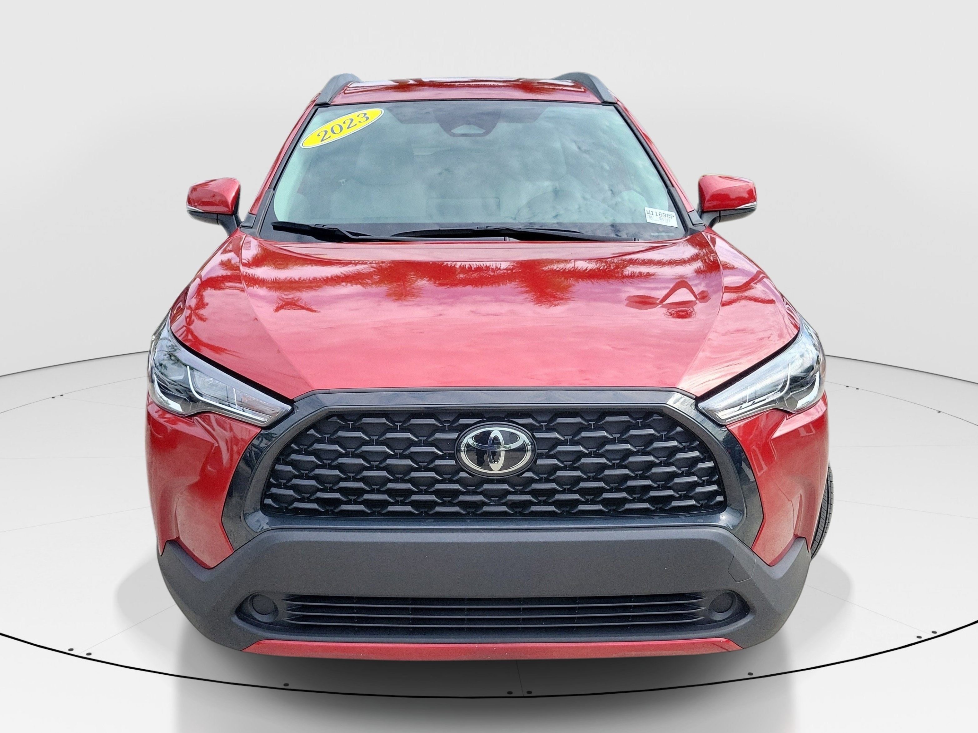 Certified Used 2023 Barcelona Red Metallic Toyota LE image 2
