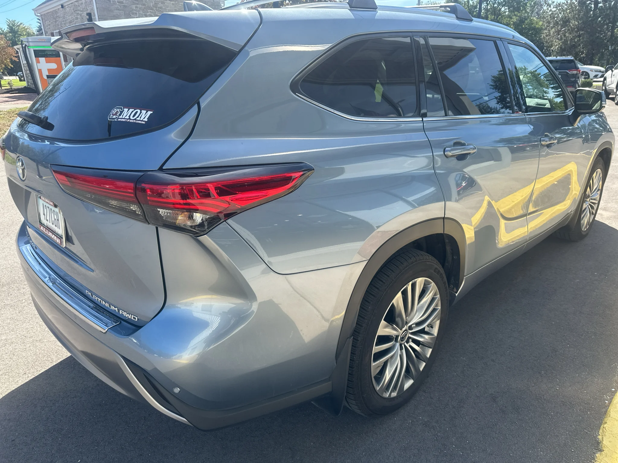 Used 2021 Blue Toyota Platinum image 2
