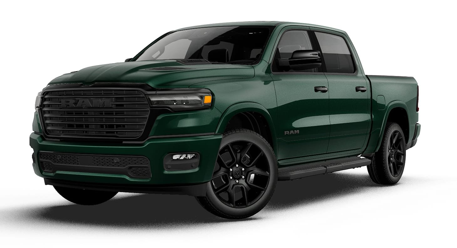 New 2027 Serrano-Green Metallic Exterior Paint RAM LARAMIE image 1