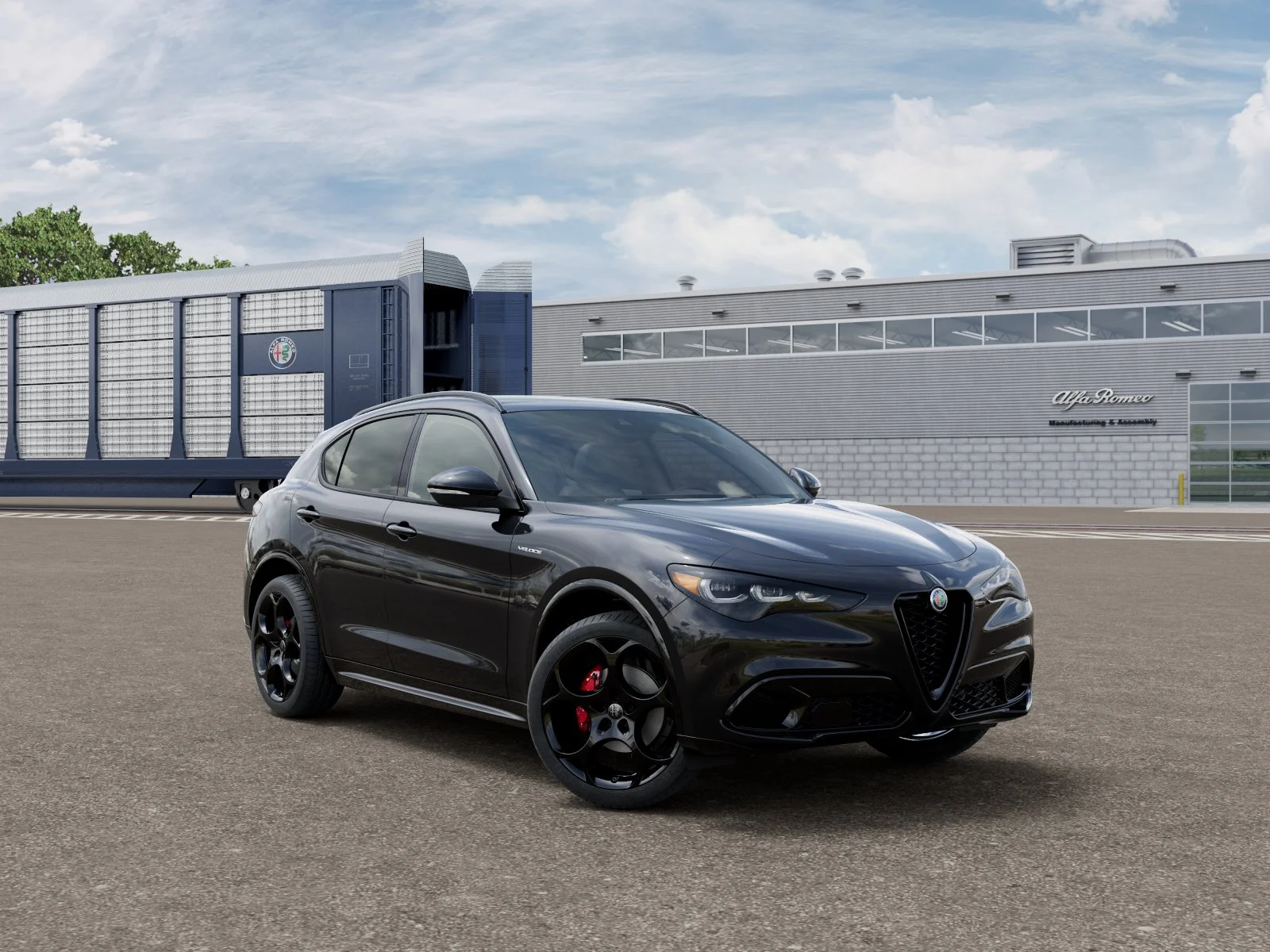 New 2026 Vulcano Black Metallic Exterior Paint Alfa Romeo  image 3