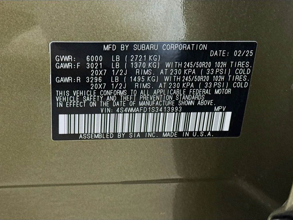 Certified Used 2025 Brown Subaru Onyx Edition image 44